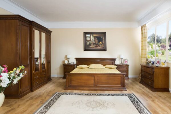 Dormitor Palermo lemn masiv Nuc