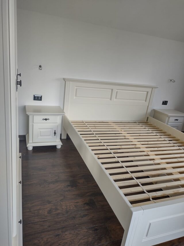 Dormitor Select 2 lemn masiv, Alb